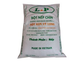 Bột nếp chín nhãn xanh lá