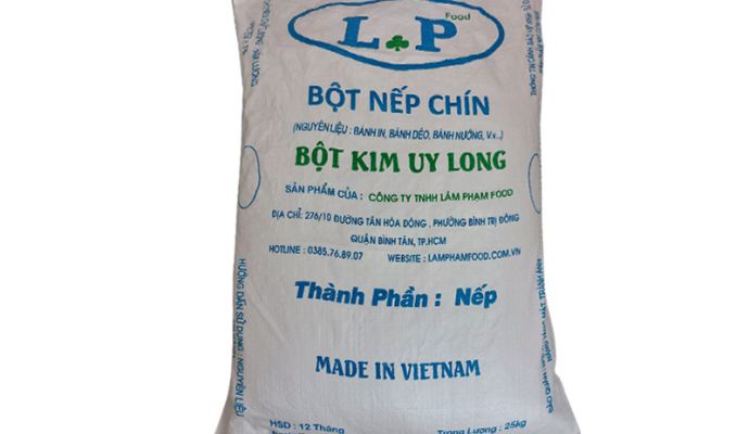 Glutinous rice flour with blue brand